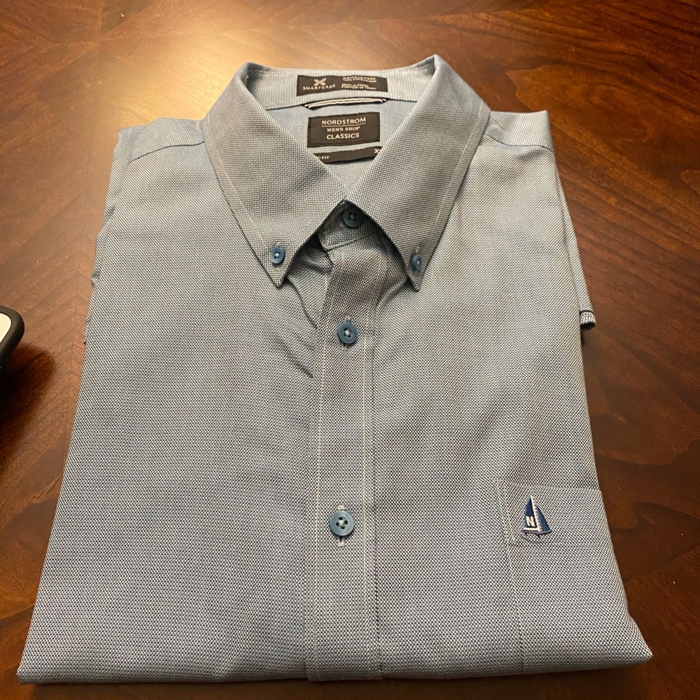 Nordstrom Smartcare™ Wrinkle Free Short Sleeve